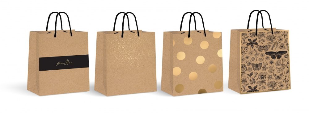 BAG OZD 265X330 KRAFT GOLD INT FOL A 12